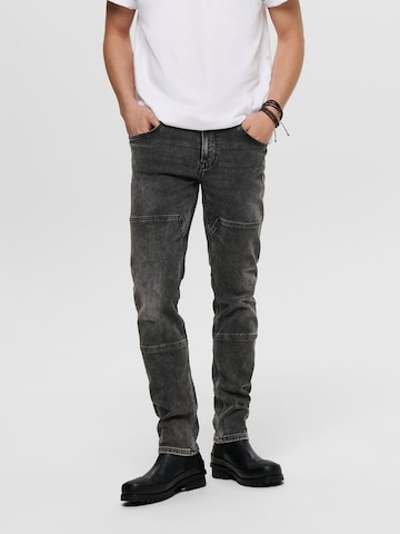Only & Sons Slimfit Jeans 'Sloom' in Grau: predná strana