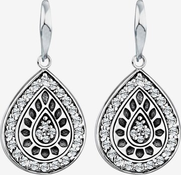 ELLI Earrings 'Ornament' in Silver: front