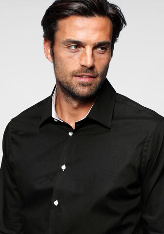 Bruno Banani Regular fit Business Shirt in Black