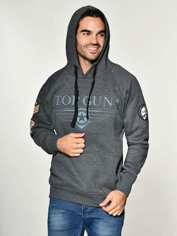 TOP GUN Kapuzenpullover 'TG-9013' in Blau: predná strana