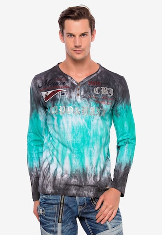 CIPO & BAXX Langarmshirt in Blau: predná strana