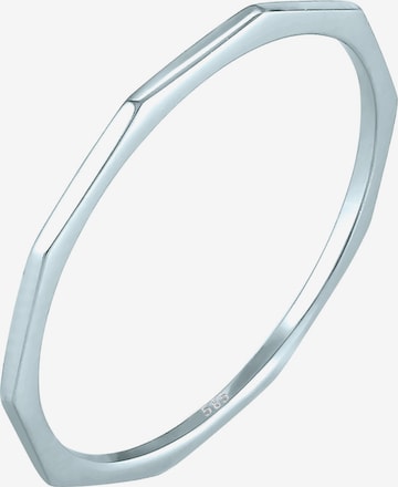 ELLI PREMIUM Ring Geo Basic in Silber: predná strana