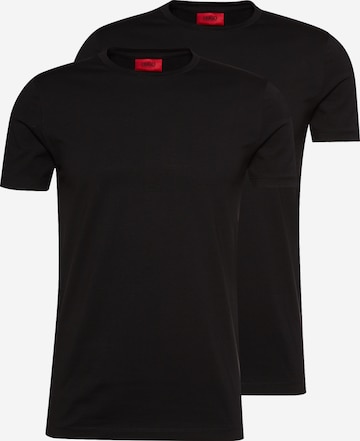 T-Shirt 'Round' HUGO Red en noir : devant