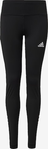 Skinny Pantaloni sport de la ADIDAS PERFORMANCE pe negru: față