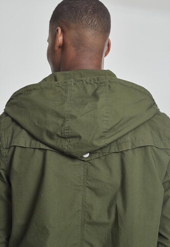 Urban Classics Übergangsjacke 'Light Cotton Parka' in Grün