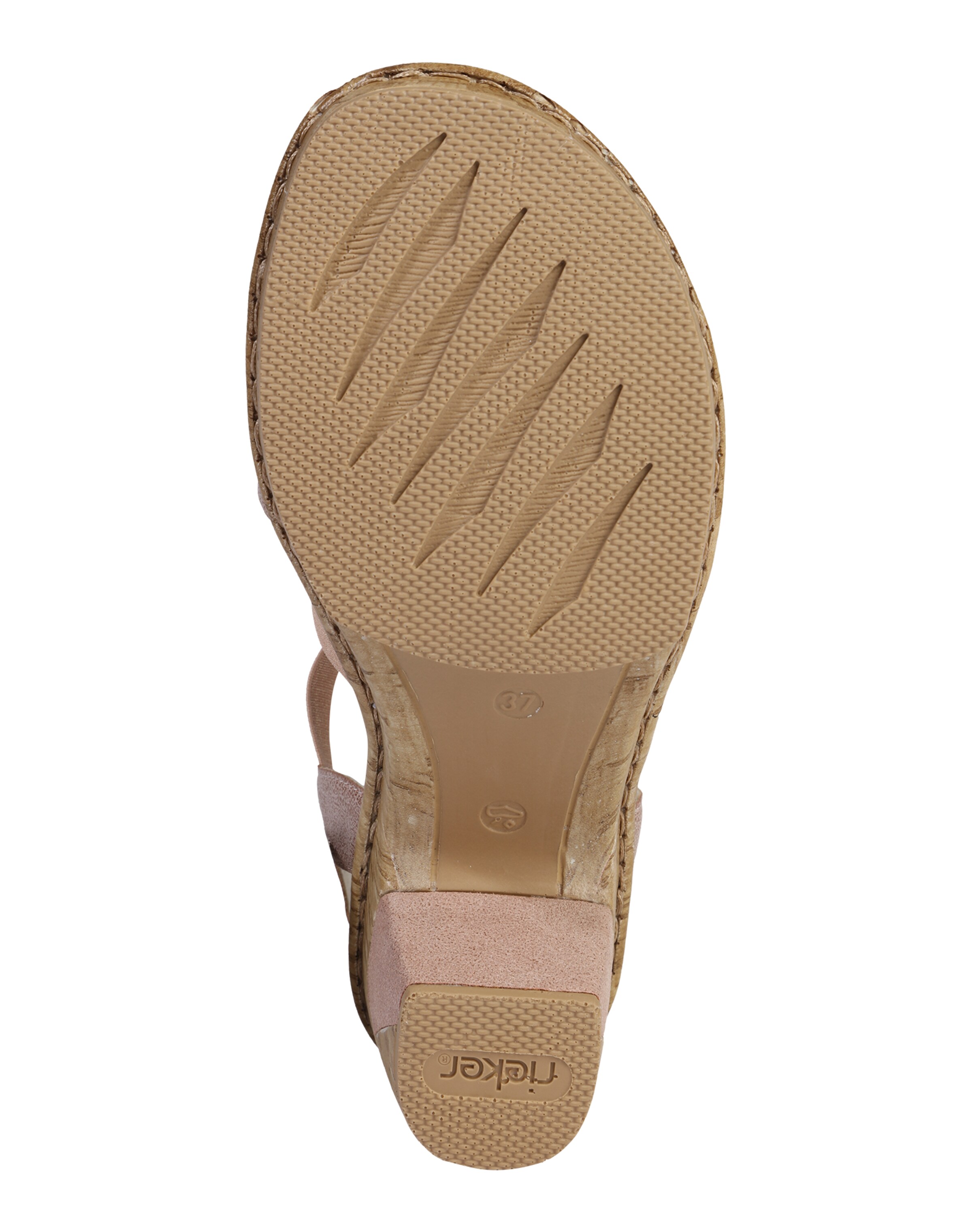 Rieker Sandale in Pink: unten