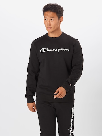 Regular fit Bluză de molton de la Champion Authentic Athletic Apparel pe negru: față