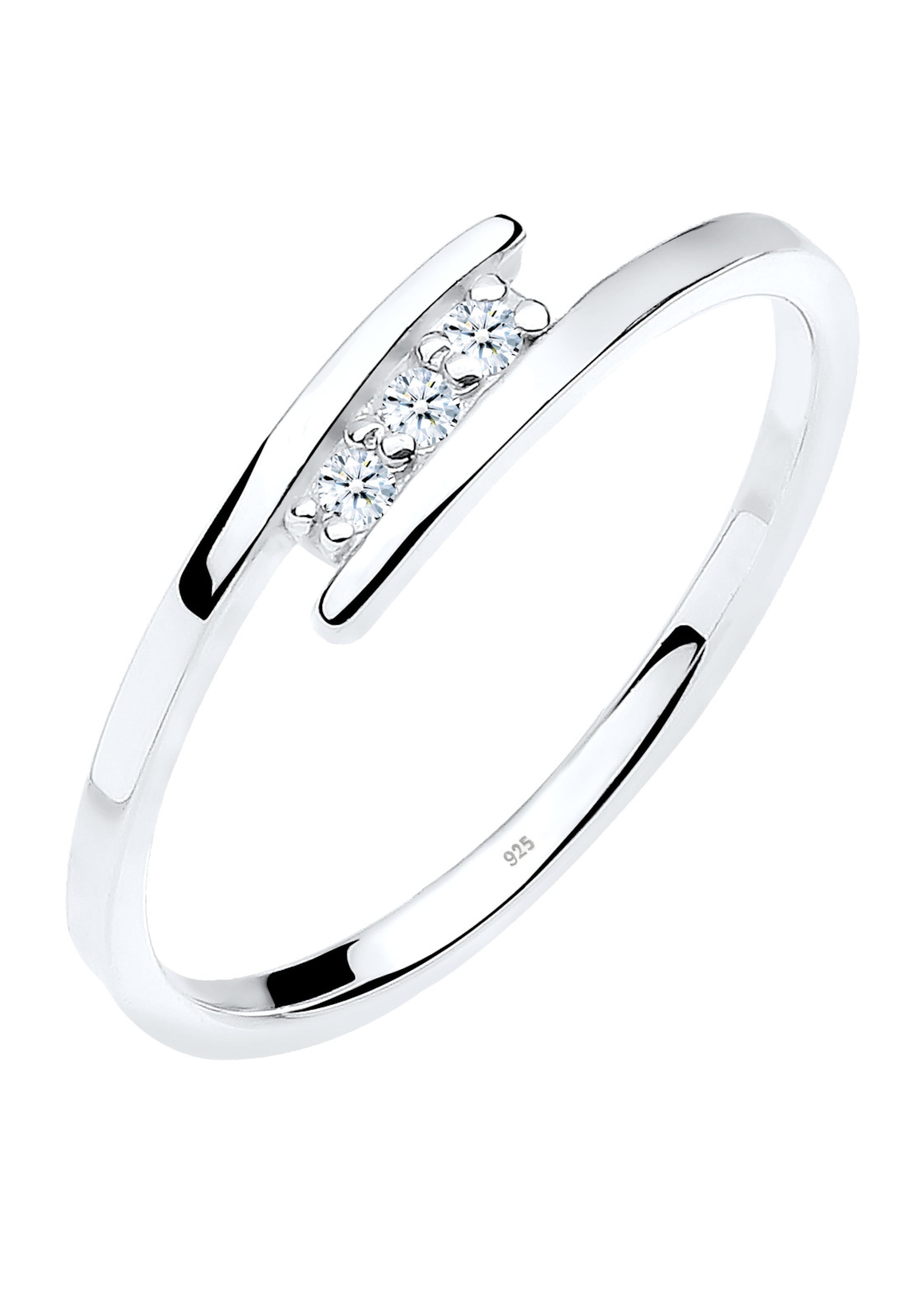 Elli DIAMONDS Ring in Silber: Vorderseite