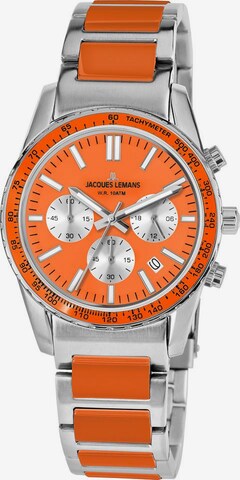 Jacques Lemans Analog Watch 'Liverpool, 1-2059L' in Orange: front