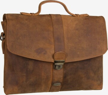 Harold's Document Bag 'Antico' in Brown: front