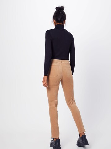 Coupe slim Pantalon ESPRIT en marron : derrière