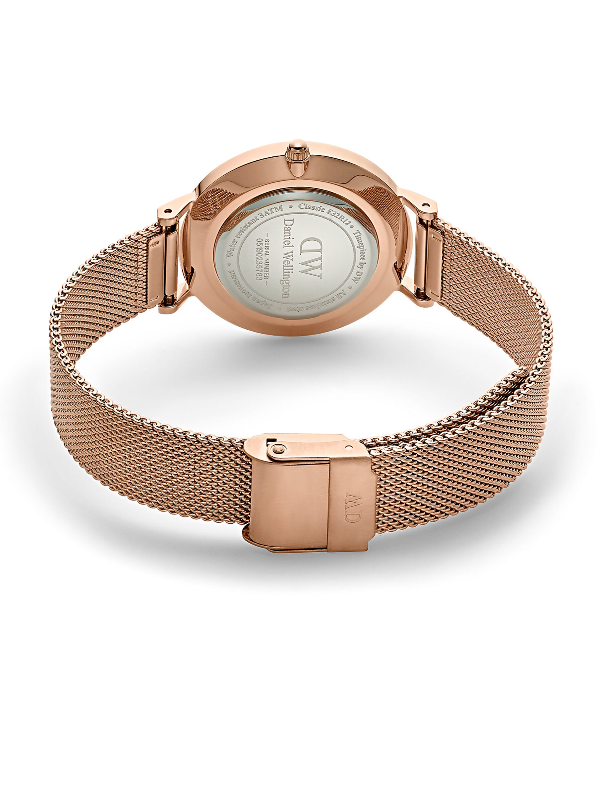 Daniel Wellington Analog Watch 'Petite Melrose RG White' in Gold