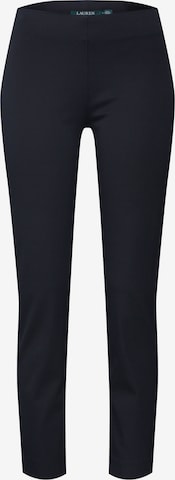 Coupe slim Pantalon 'KESLINA' Lauren Ralph Lauren en noir : devant