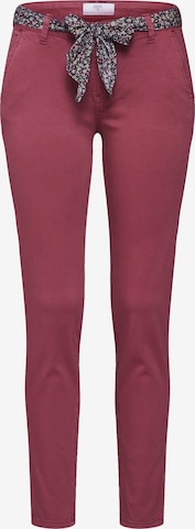 Le Temps Des Cerises Slimfit Hose 'PAN f LIDY5' in Rot: predná strana