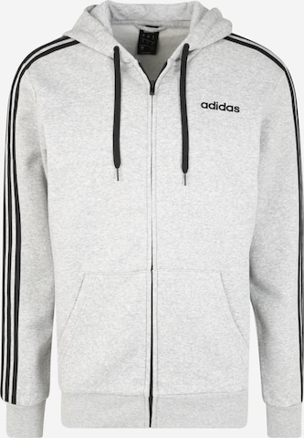 ADIDAS PERFORMANCE Regular Fit Sportsweatjacke 'Essentials' in Grau: predná strana