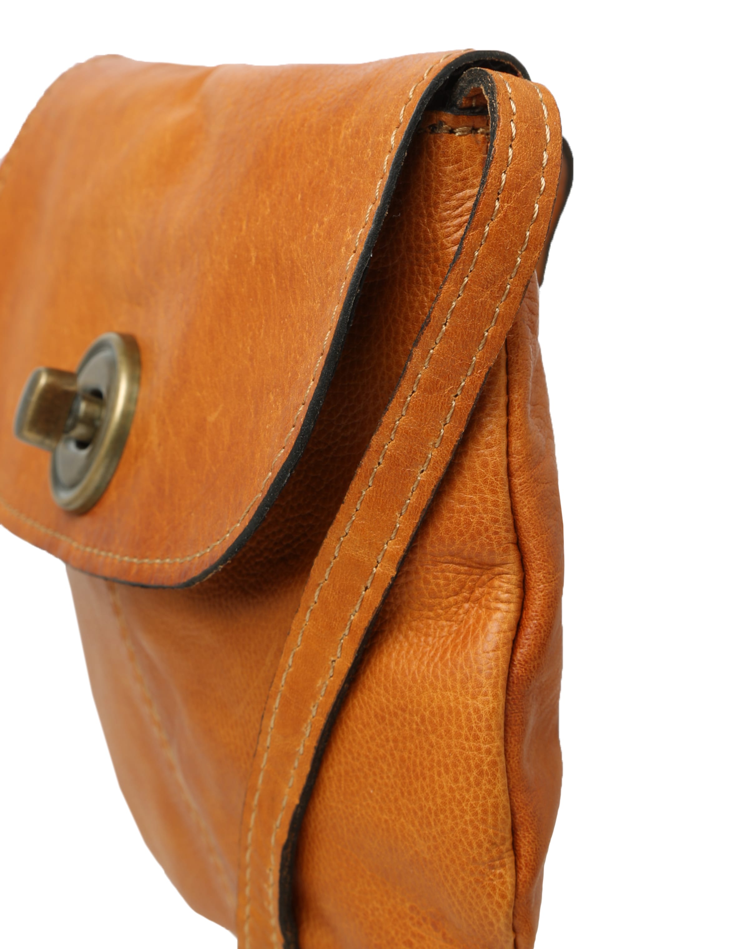 PIECES Taška přes rameno – hnědá