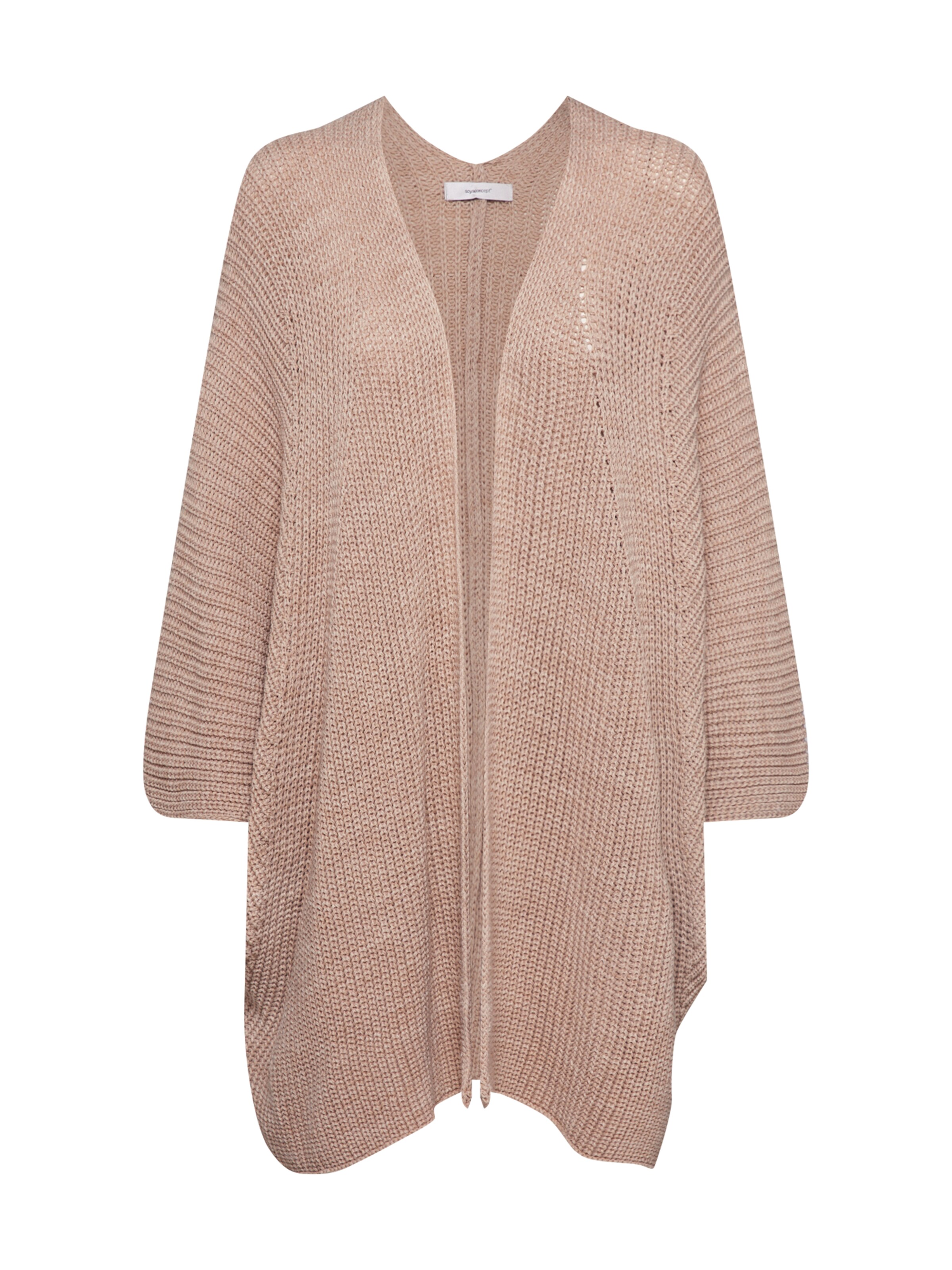 Soyaconcept - Gebreid vest 'SC-BETYL 1' in de kleur Camel