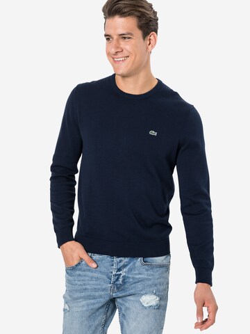 LACOSTE Sweter w kolorze niebieski: przód