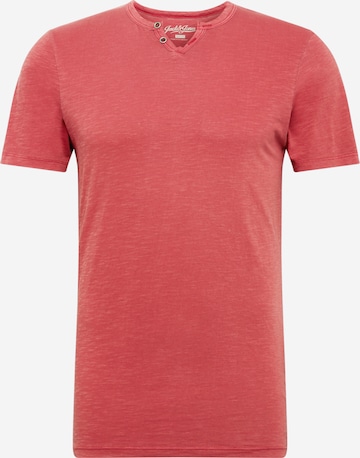 JACK & JONES T-shirt 'Split' i röd: framsida