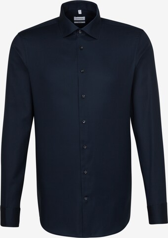 Coupe slim Chemise business SEIDENSTICKER en bleu : devant