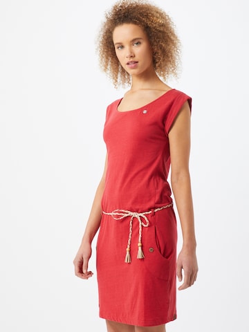 Ragwear فستان صيفي 'Tag' بـ أحمر: الأمام