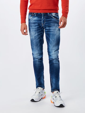 JACK & JONES Slimfit Jeans 'Glenn Fox' in Blauw: voorkant