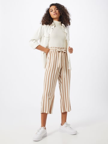 ONLY Wide leg Broek 'Astrid' in Beige