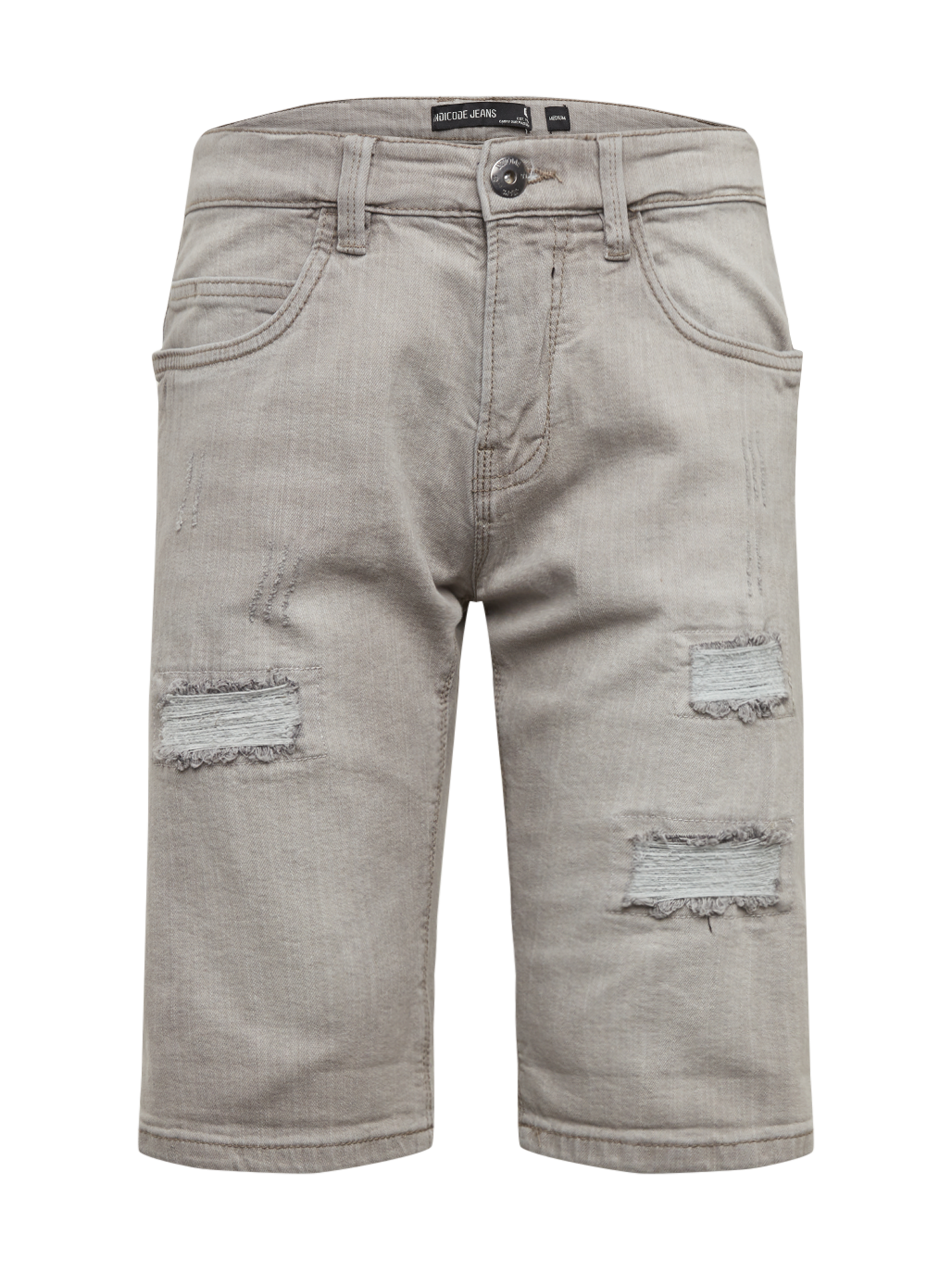 Uomo Abbigliamento INDICODE JEANS Jeans Kaden Holes in Grigio Chiaro 