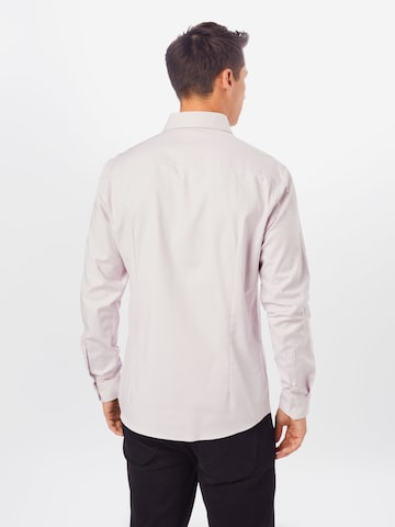 River Island Slim fit Button Up Shirt in Pink