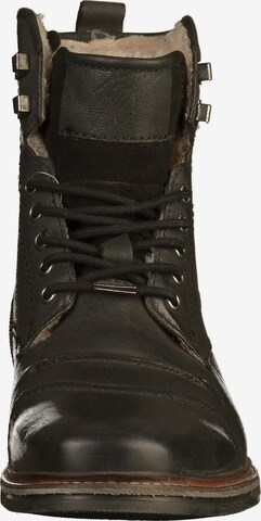 bugatti Škornji z vezalkami | črna barva