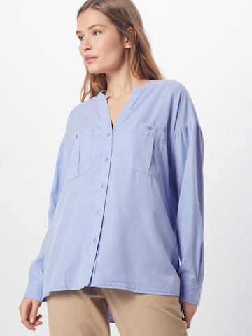 OPUS Blouse 'Folor' in Blauw: voorkant