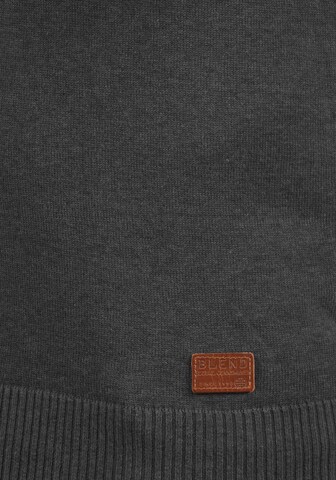 BLEND V-Ausschnitt-Pullover 'Larsson' in Grau