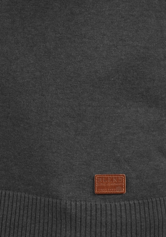 BLEND V-Ausschnitt-Pullover 'Larsson' in Grau