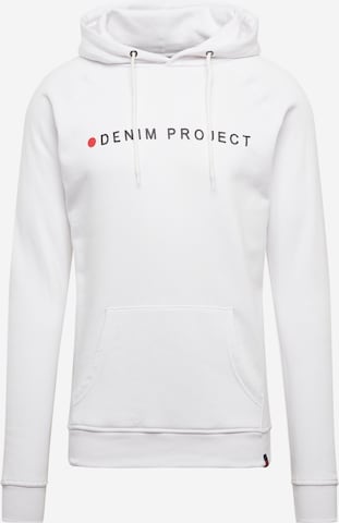 Coupe regular Sweat-shirt Denim Project en blanc : devant