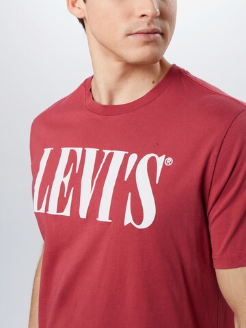 LEVI'S ® Voľný strih Tričko - Červená