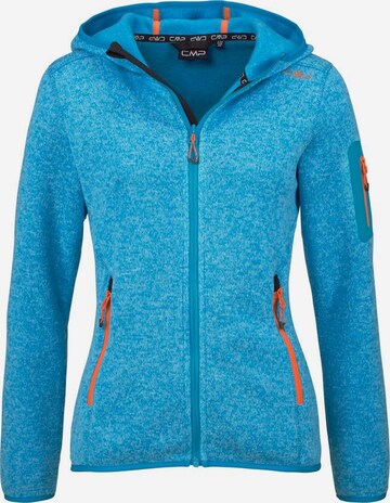 CMP Athletic Fleece Jacket in Blue: front