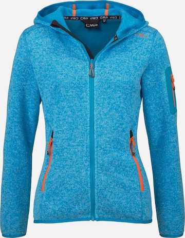 CMP Athletic Fleece Jacket in Blue: front