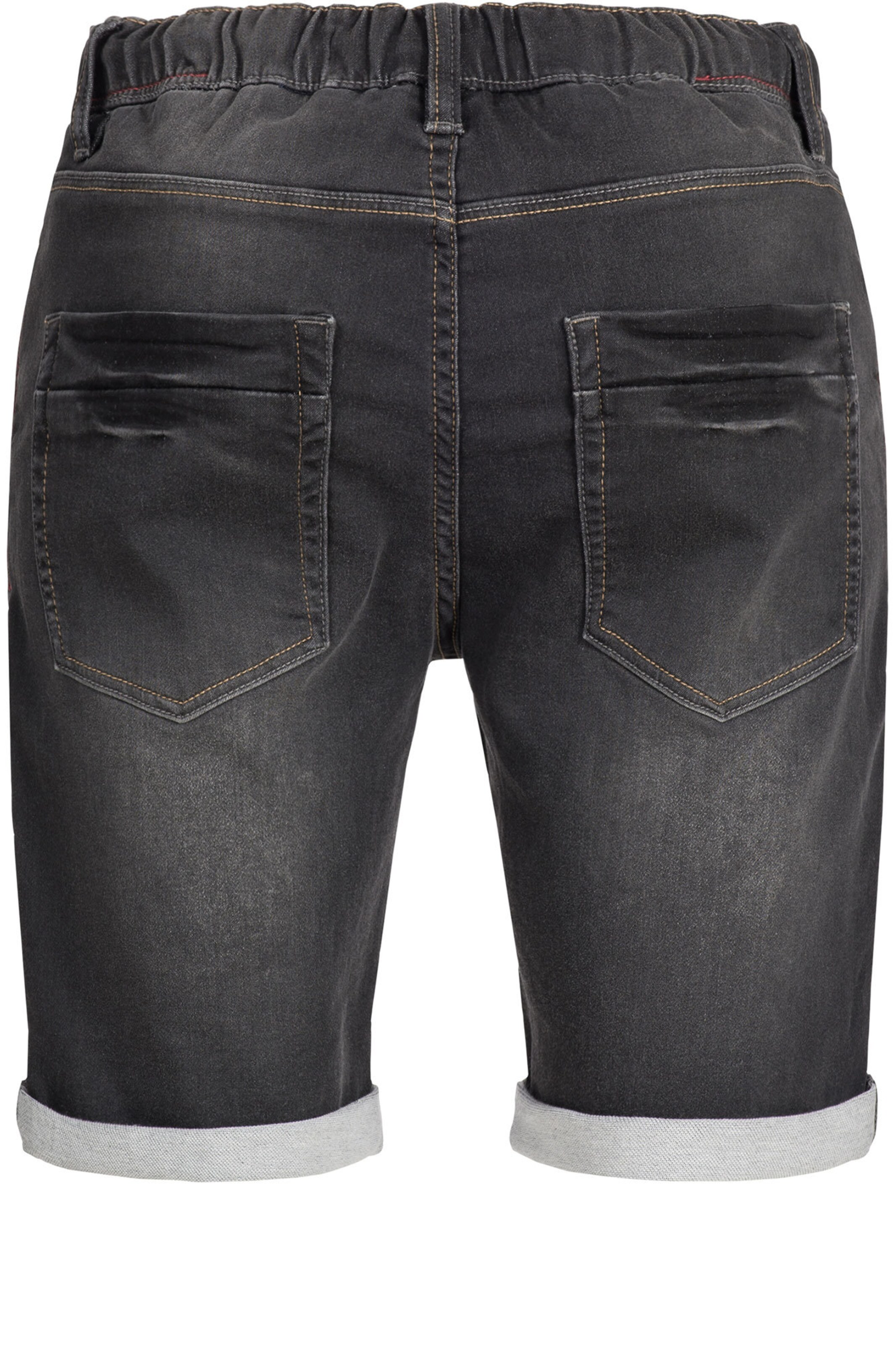 INDICODE JEANS Slim fit Pants ' Kadin Shorts ' in Black