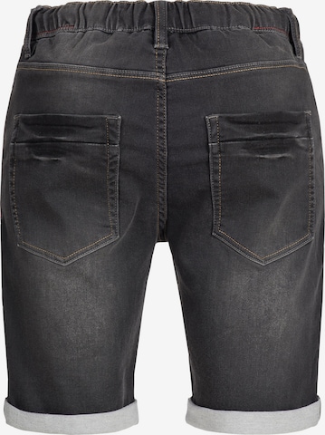 Coupe slim Pantalon ' Kadin Shorts ' INDICODE JEANS en noir