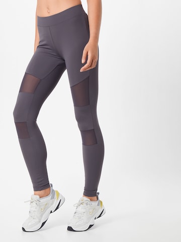 Skinny Leggings 'Tech Mech' Urban Classics en gris : devant