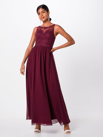 Laona Evening Dress in Purple: front