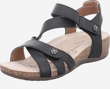 JOSEF SEIBEL Strap Sandals 'Natalya 11' in Black: front