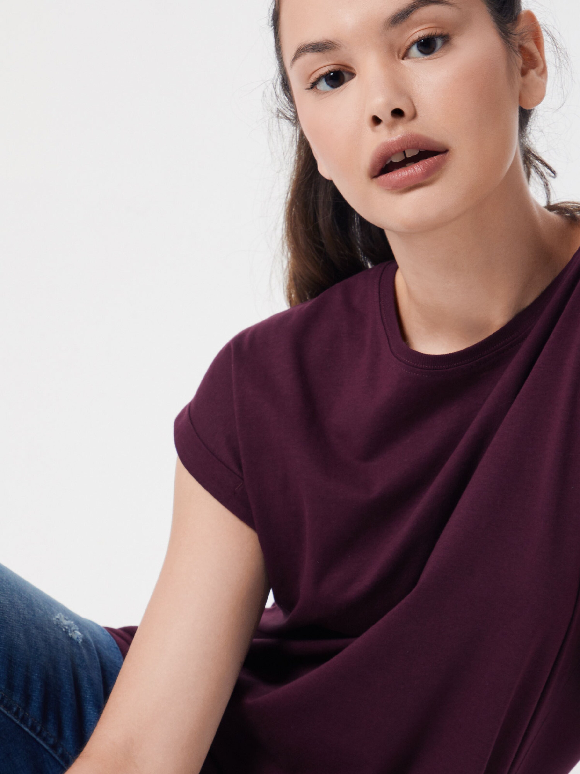 Urban Classics Tričko – fialová