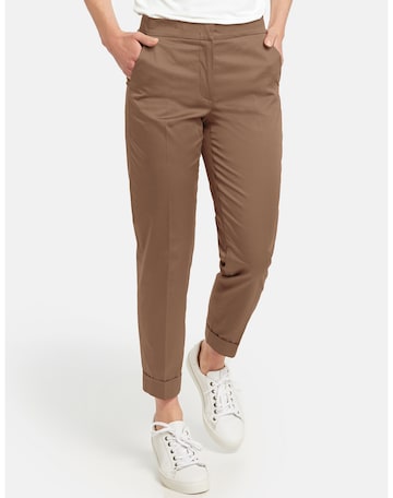 GERRY WEBER Loosefit Chino in Bruin: voorkant