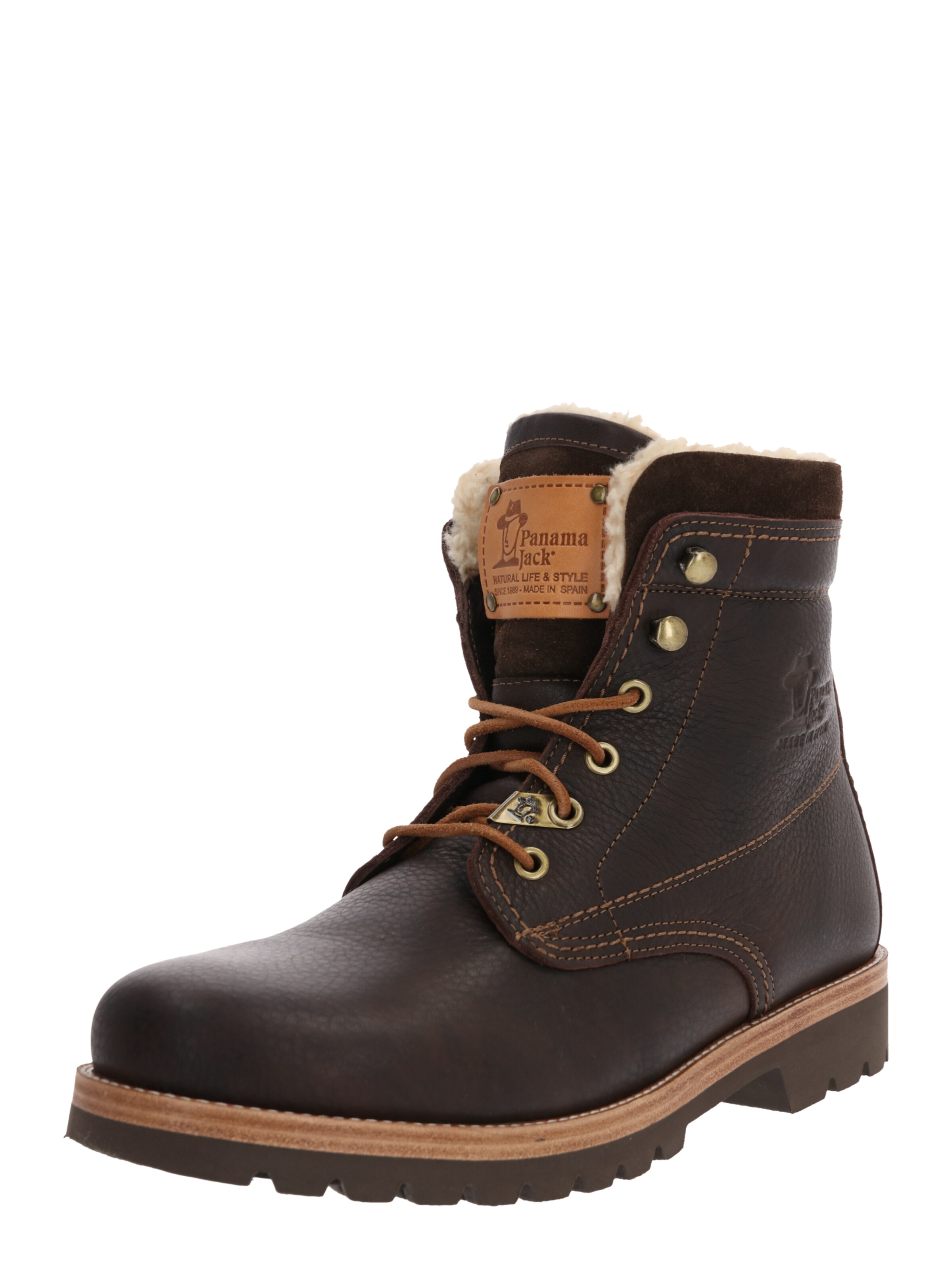 PANAMA JACK - Snowboots 'Panama 03 Aviator' in de kleur Donkerbruin