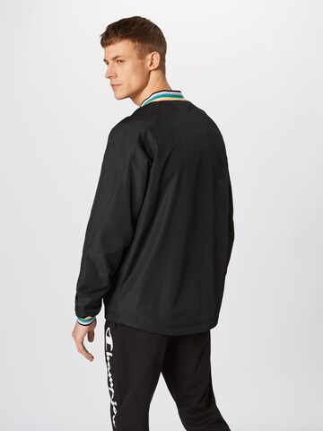 Urban Classics Regular fit Between-Season Jacket in Black: back