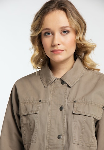 Veste mi-saison DREIMASTER en marron : devant