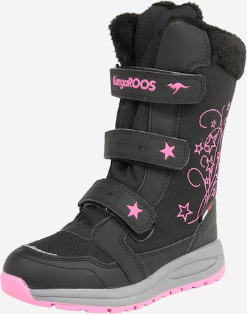 KangaROOS Snow Boots 'K-Star' in Black: front