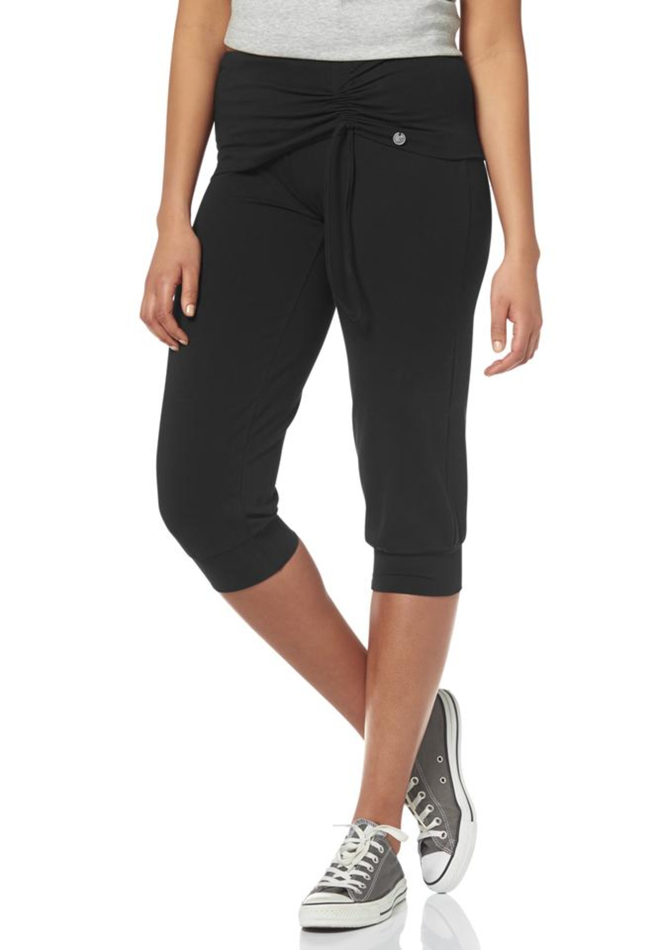 OCEAN SPORTSWEAR Regular Workout Pants in Black: front