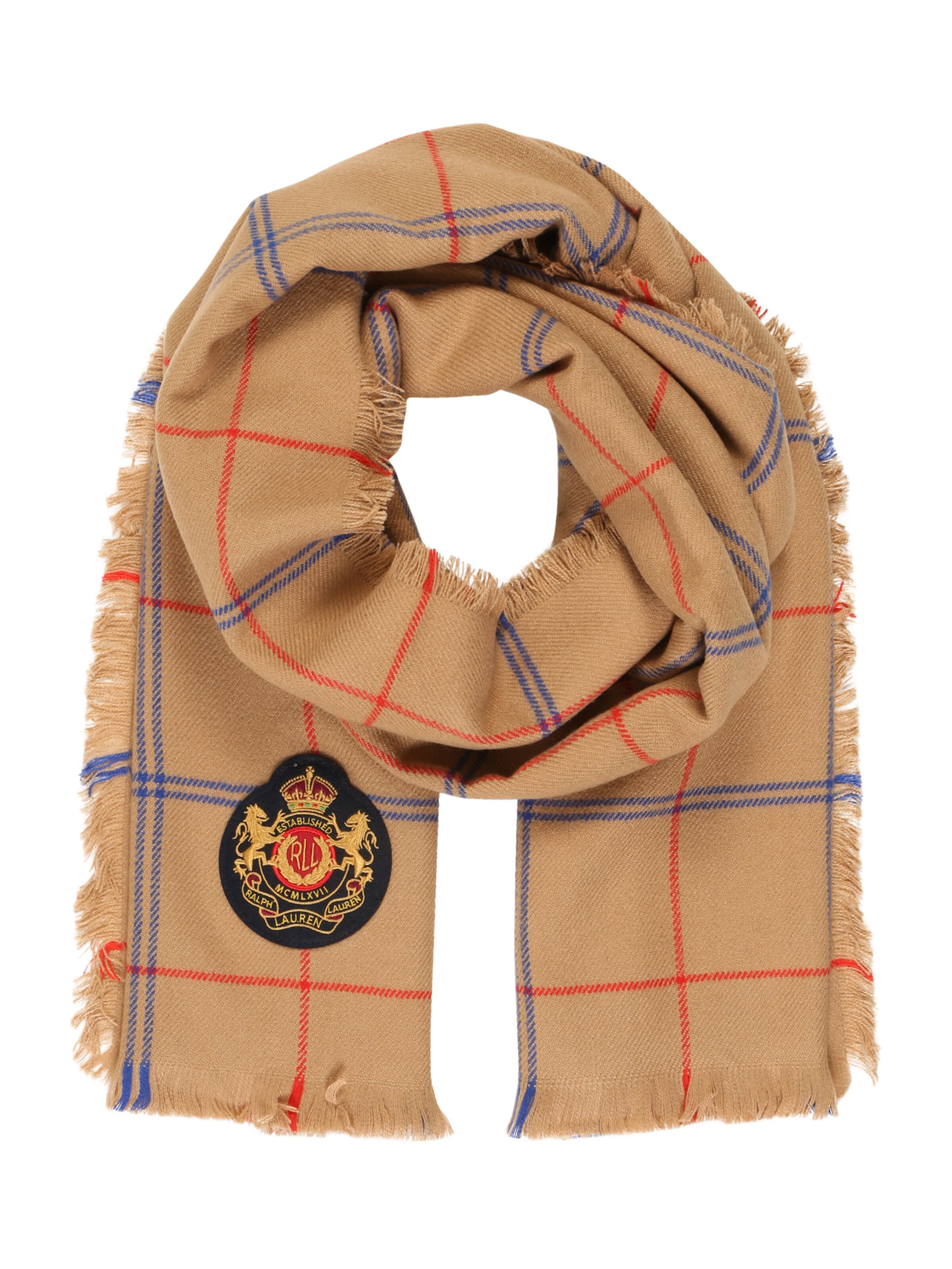 Lauren Ralph Lauren - Sjaal 'WWPANE WRAP-OBLONG SCARF' in de kleur Cappuccino